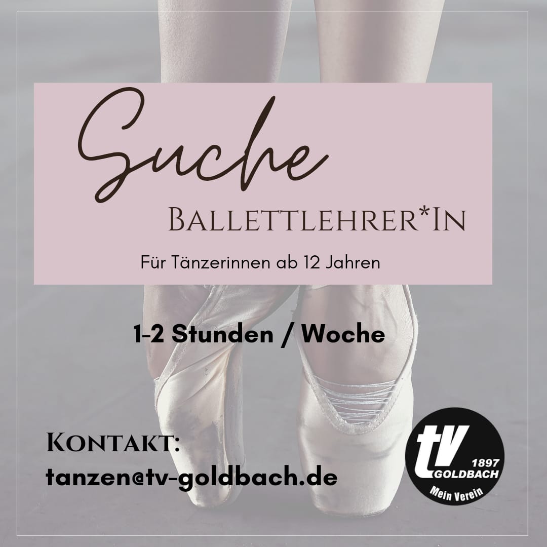 Read more about the article Balletlehrer / Balletlehrerin gesucht